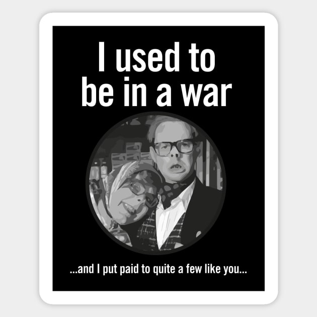 I used to be in a war Sticker by jensonpan